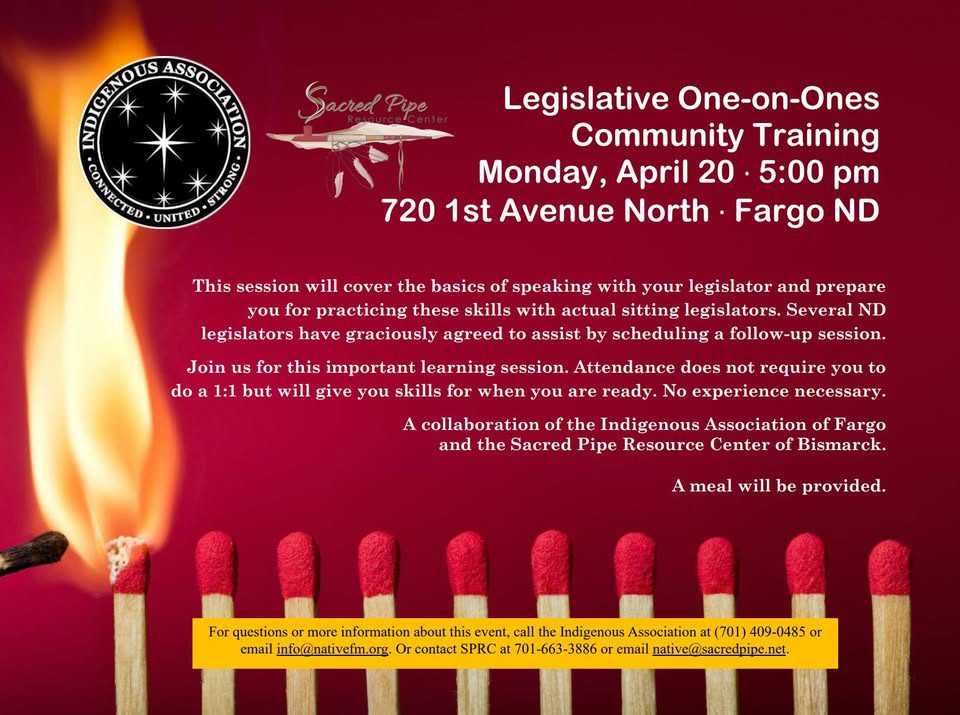 legislative one on ones community training flyer